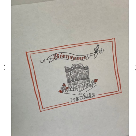 HERMES WHITE EMPTY BOX Chez Bienvenue Packing Box - Picture 12 of 13